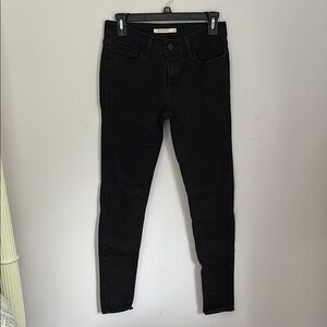 Levi’s 710 Super Skinny Black Denim Jeans